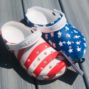 Crocs American Flag Clogs 7